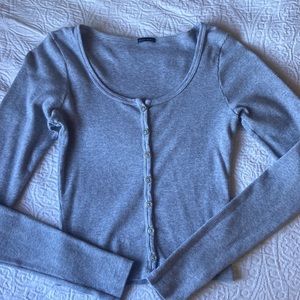 brandy melville gray long sleeve